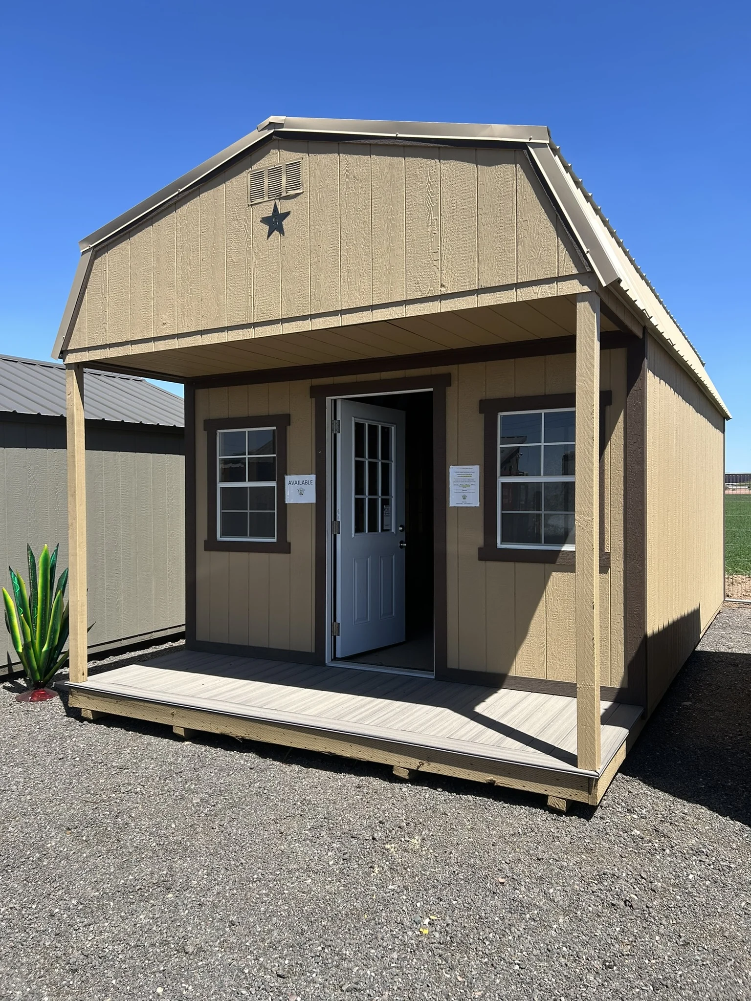 12x24 Lofted Barn Porch 1658-image